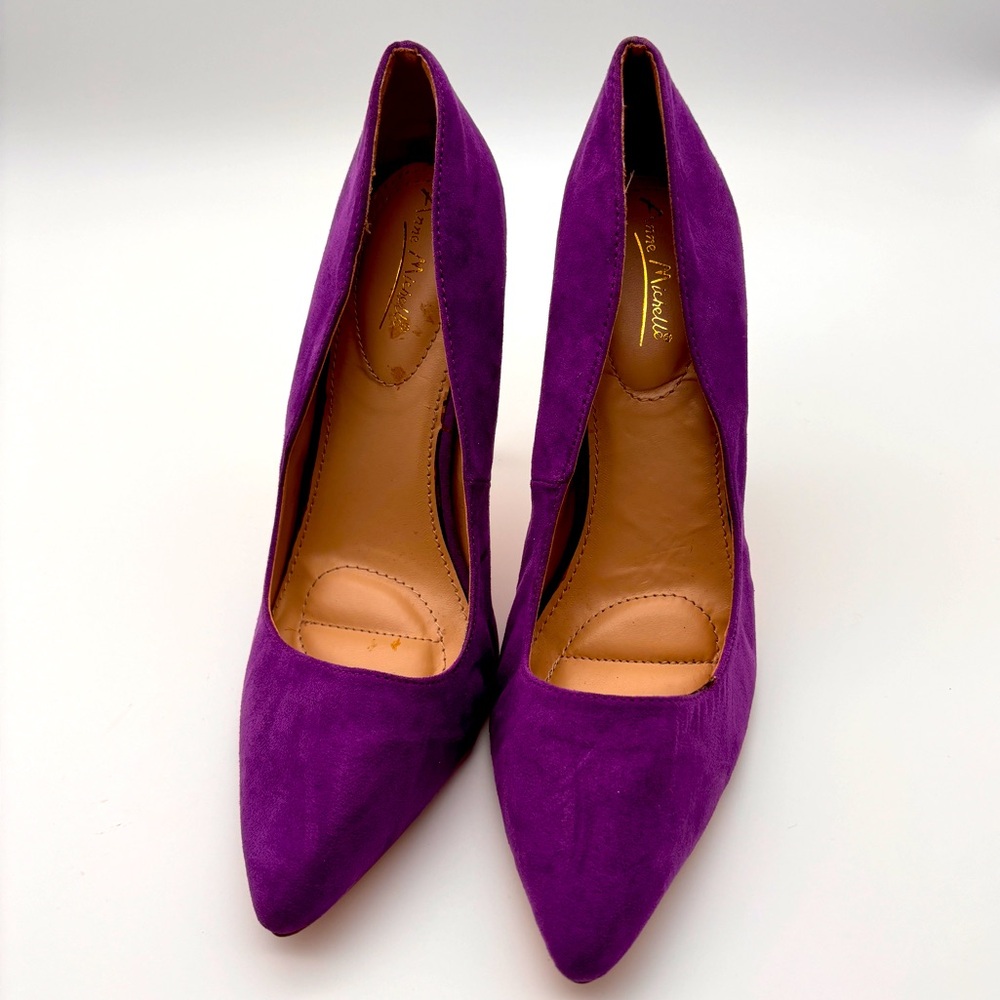 Anne Michelle purple heels
